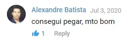 Mensagem de membro do grupo